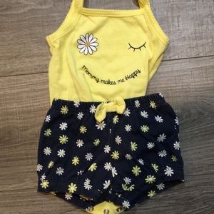 Matching Onsie And Shorts